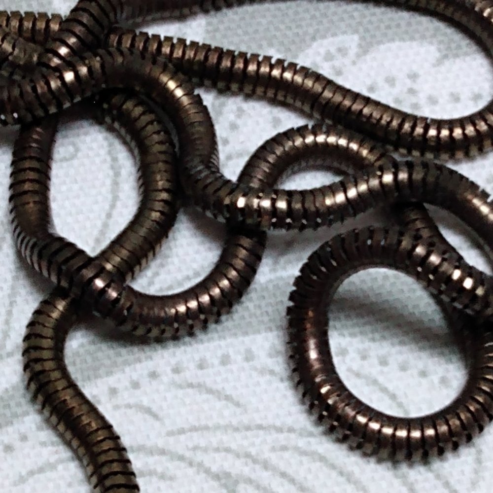 Brass Tone Snake Chain Necklace - Picture 4 of 7